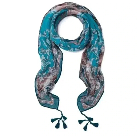 Thomasina Paisley Scarf - Picture 1 of 5